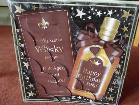 8 x 8 Birthday Whisky Scalloped Corner Kit by Paul Mawhinney