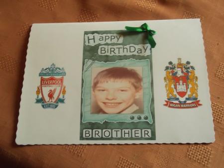 Add a Photo Birthday Brother with Easy Fold Frame by Paul Mawhinney