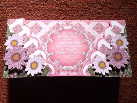 Pink Daisy Great Age 17 Today 3D Lattice Card Kit Featured Gallery Photo