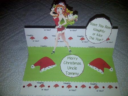 Sexy Mrs Santa Claus Decoupage Sheet by Paula Cooper