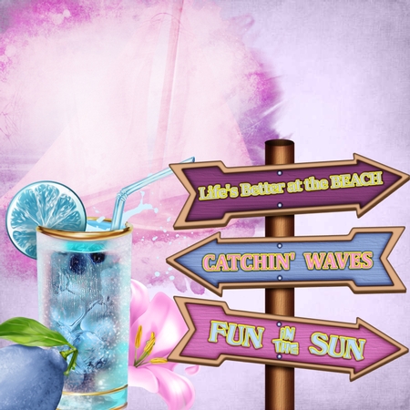 Summer Tiki Party, kit from Bella Caribena  by Paula Savage