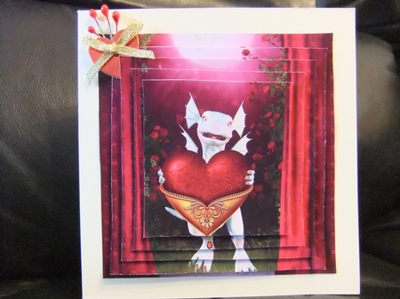 Love Hearts & Valentines - Heart for You 53 + Insert & Tag by Paula Savage