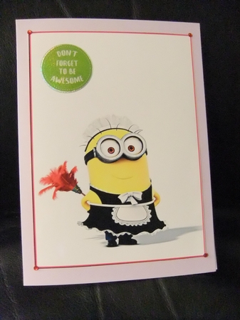 Minions 4 A5 Quick Card by Paula Savage