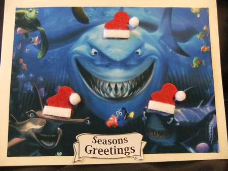 Finding Nemo Shark A5 Quick Card by Paula Savage
