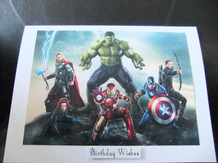 The Avengers Group Quick Card by Paula Savage