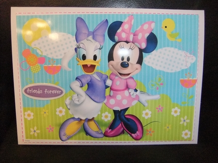 Minnie Mouse and Daisy Duck Quick Card by Paula Savage