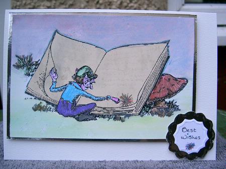Reading Book Digi Stamp by paula taylor
