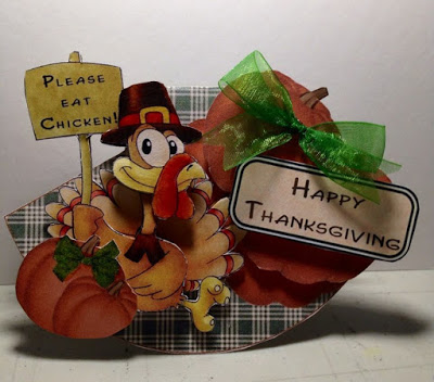 Humorous Thanksgiving Rocker Card by Paula Vines