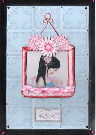 A4 Hanging Oriental Picture Frame by Pauline Horsfall