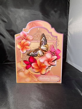 Aloha - Shaped Card Front with Step-by Step by pauline inglis