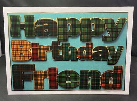 TARTAN BIRTHDAY - FRIEND by pauline inglis