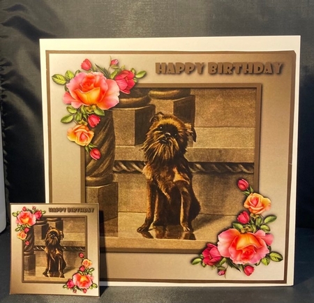 Vintage cute dog Topper by pauline inglis