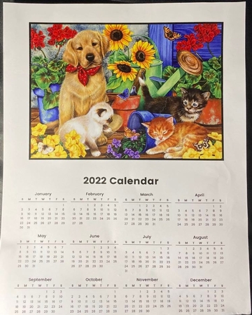 2022 calendar Bet I get the Blame! by pauline inglis