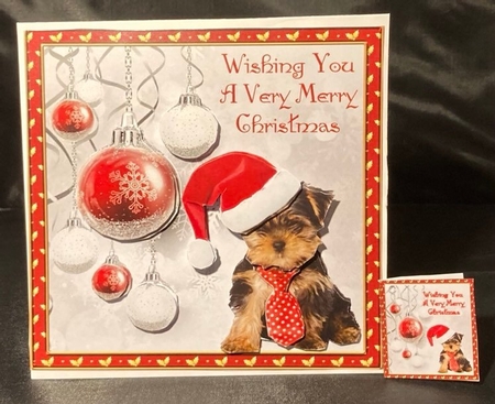 Pet Christmas yorkie by pauline inglis