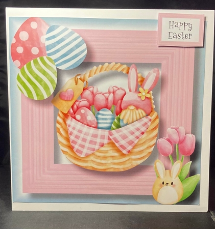 Easter Basket Gnome 8x8 by pauline inglis