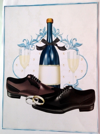 His and His Wedding Day Topper by pauline inglis