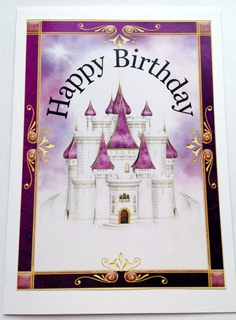 Fairytale Castle Happy Birthday Toppers by pauline inglis