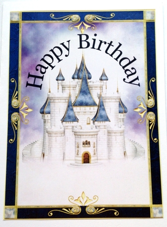 Fairytale Castle Happy Birthday Toppers by pauline inglis