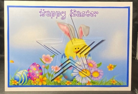 Easter Scene Star Pyramid by pauline inglis