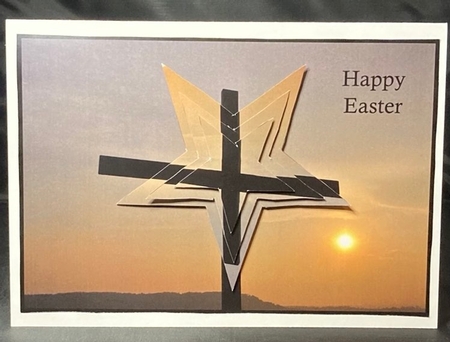 Easter Sunset Star Pyramid by pauline inglis