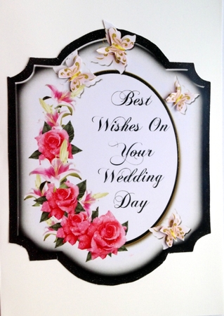 On Your Wedding Day Shaped Topper 9 by pauline inglis