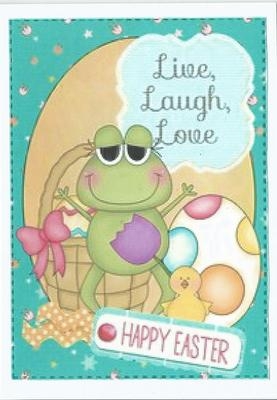 Easter Frogs Quick Cards 1 by pauline inglis
