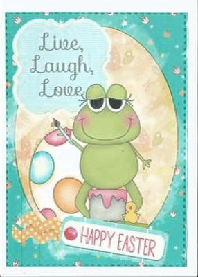 Easter Frogs Quick Cards 1 by pauline inglis