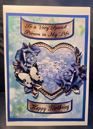 roses card blue by pauline inglis