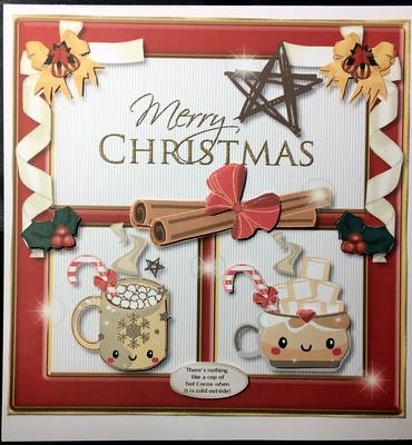 Christmas Hot Cocoa Card Topper  by pauline inglis