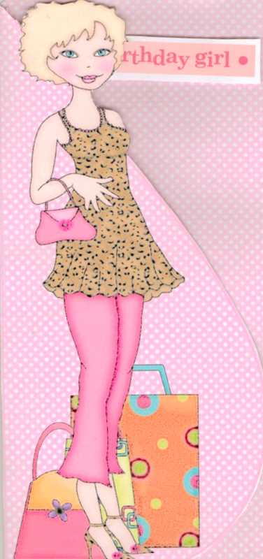 Shop Till You Drop-tear Drop Card by pauline inglis