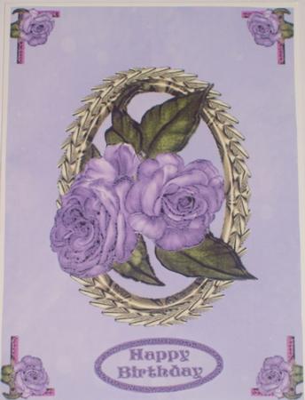 Framed Purple Rose by pauline inglis