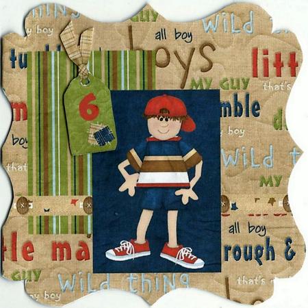 Boys Age Shaped Card 2-9 by pauline inglis