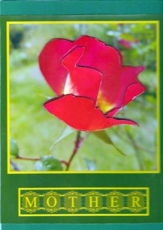 Mothers Day Rose Decoupage Yellow by pauline inglis