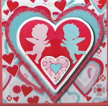Modern Valentines Stickers Topper + Layers by pauline inglis