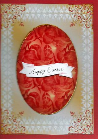 Easter Egg Card Front by pauline inglis