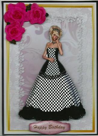 Lovely Girl in a Checkerd Dress by pauline inglis
