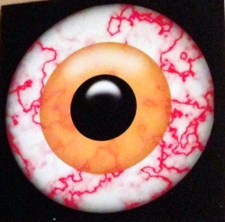 Spooky Eyes Cut and Fold Card by pauline inglis
