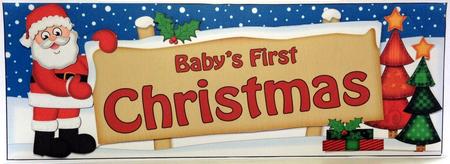 Baby's First Christmas Santa Large Dl Easicut 3D Decoupag by pauline inglis