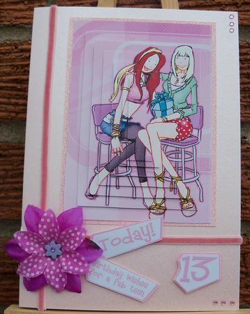 Teen Friends/daughter/sister. Pyramid. by Pauline Worthington