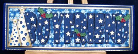 Buttons Christmas Trees Boyfriend Large Dl by Pauline Worthington