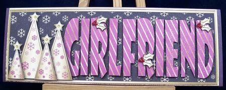 Snowflakes Christmas Trees Girlfriend Large Dl 2 by Pauline Worthington