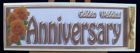 Golden Wedding Anniversary Dl by Pauline Worthington