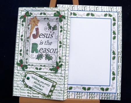 'jesus' Box Card Kit (folds Flat) with Matching Envelope by Pauline Worthington