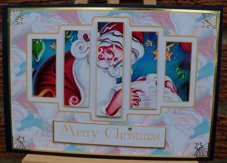 Brand New Santa with His List Panel Card Kit by Pauline Worthington