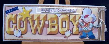 Cute Cowboy Large Dl. by Pauline Worthington