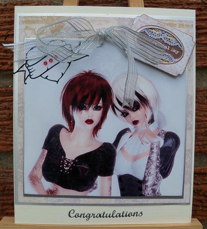 Female Civil Partnership Toppers by Pauline Worthington