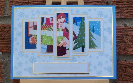 Brand New Christmas Shopping Panel Card Kit by Pauline Worthington