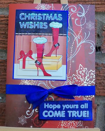 Christmas Boots Stacker by Pauline Worthington