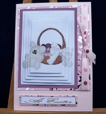 Easter Basket with Bear by Pauline Worthington