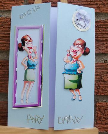 Congratulations Lady Decoupage Sheet. by Pauline Worthington